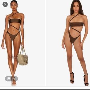 Melissa simone cutout swimswuit